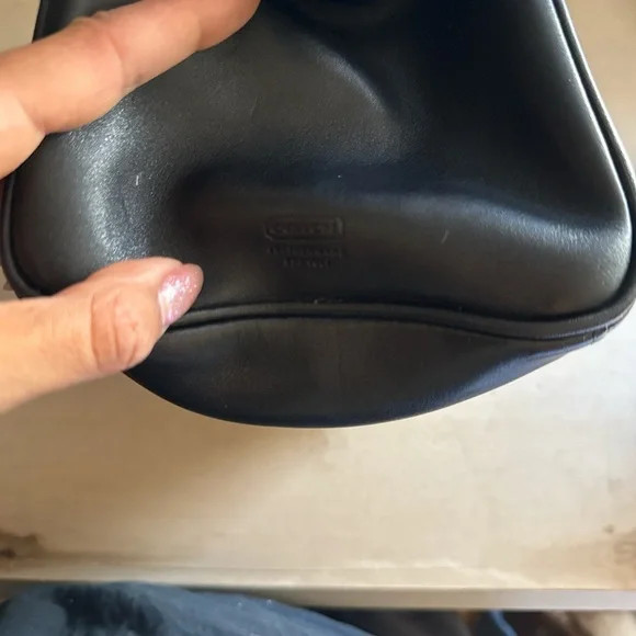 Coach Black Leather Bag - Picture 1 of 4